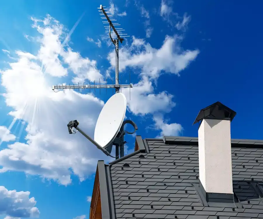 Pose d'antenne télévision